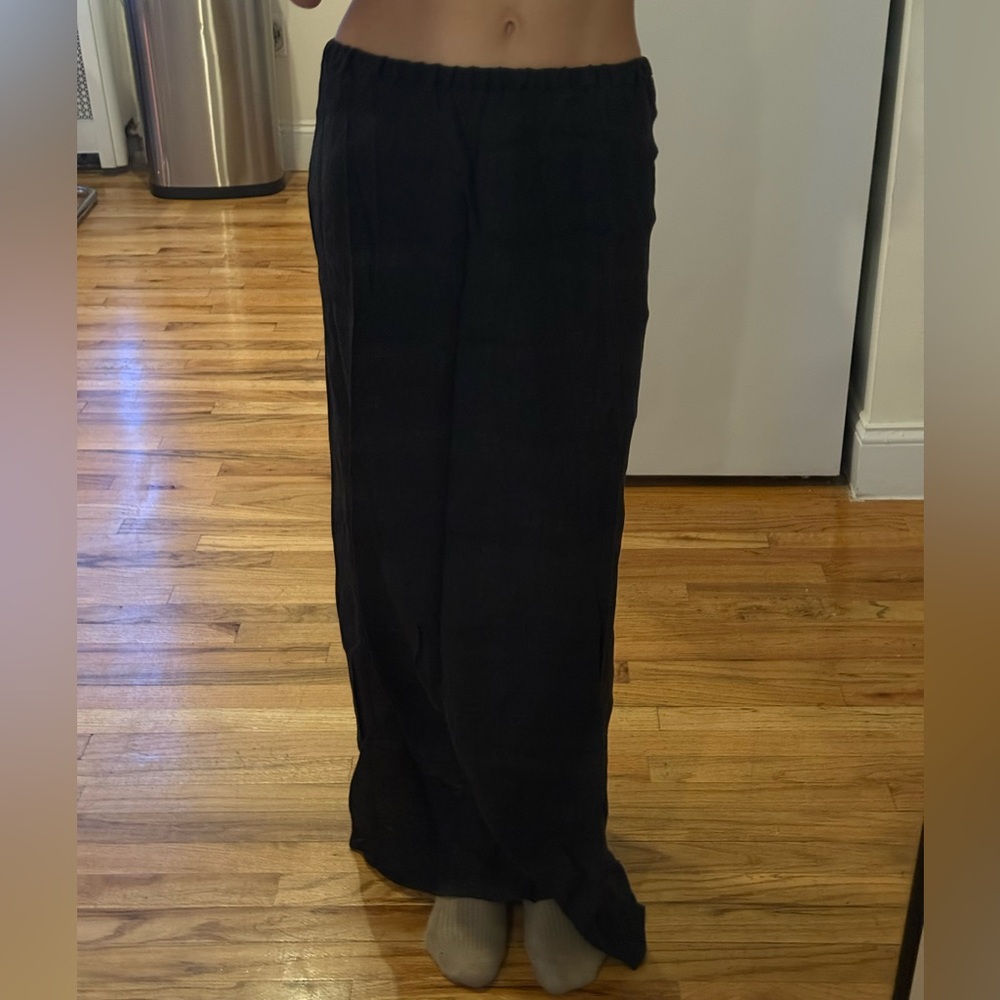 BASERANGE Black Dydine Maxi Skirt